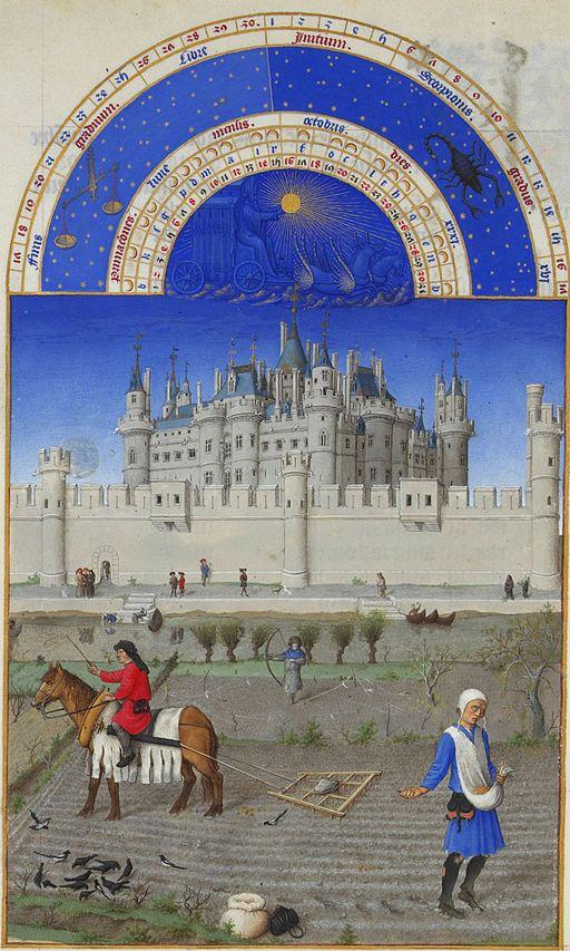 October, from Les Tres Riches Heures du