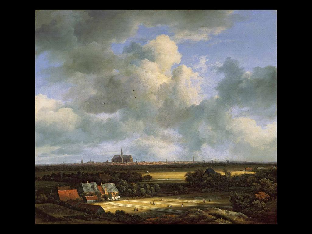 Jacob van Ruisdael. View of Haarlem from the Dunes at Overveen. c. 1670. 22 x 24 3/8 in.