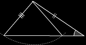 For the criterion two sides and a non-included angle, the case where the non-included angle is determines a unique triangle. or greater b.