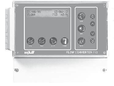 Open Channel Flowmeter 713 General Flow Converter 713 is designed for measuring and recording water flow in open ducts and channels.