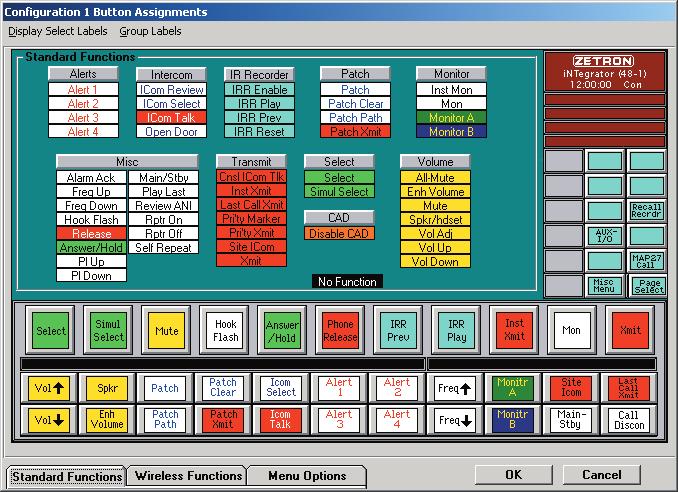 CPSW and RDPS not only allow channels to be configured for various types of base stations, but they also allow any button to be assigned any available function.