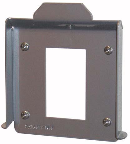 Solid Structure Installation 1. Use the four mounting points on the back plate (Figure 2). 2. Choose the wall where the monitor will be located. 3.