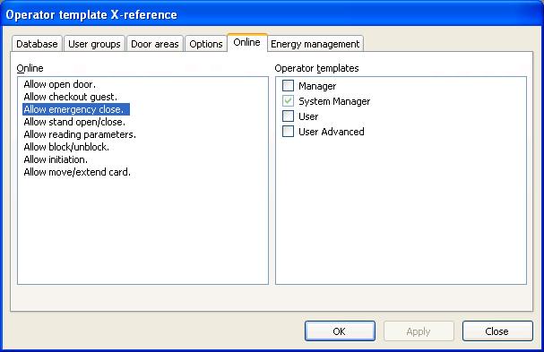 5. Online If an online option has been enabled in the VISIONLINE software, there will be an Online tab in the navigation window.