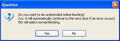 You will get the dialog Block groups in doors, where all user groups and online doors of the system will appear. 2. Under Block user groups, check the user group(s) you want to block.