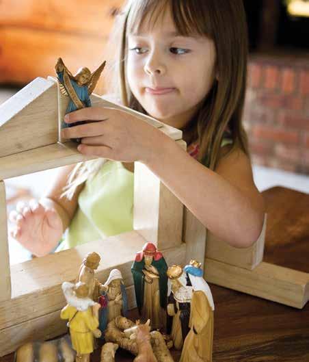 Nativity Blocks 1. Nativity set 2. Building blocks such as LEGO toys, Lincoln Logs, or wooden blocks 3.