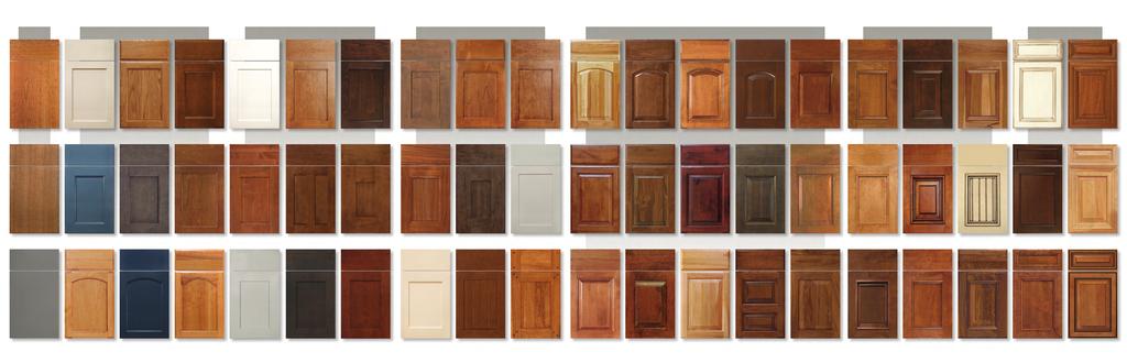 Choose Your Door Style S L A B R E C E S S E D Skyline Napoli Shown in Cherry, Natural Shown in Rift-cut