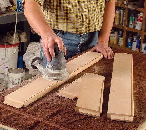 Most new models have electronic speed control, which allows you to lift the sander to apply it to an adjacent surface without having to turn it off and restart it each time.