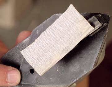 Tips for efficient sanding With a cabinet, begin sanding on the inside: If you start with the inside while you re fresh, you ll take a few extra minutes to do it right instead of skimping on it at