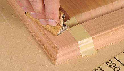 Sanding by hand HAND-SANDING FLAT SURFACES FLAT AREAS To maintain a flat surface, you should always use a backing block when sanding large areas.