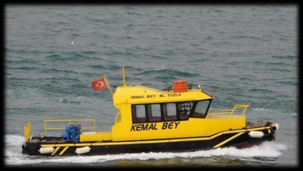 Kordil Survey Vessels Hydrographic Survey Vessel - 1 Name: Kemal Bey Length & Width : 11.5 m x 2.8 m Draft: 0.