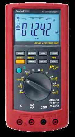 Testboy 312 Digital multimeter with USB interface The digital multimeter, Testboy 312, is particularly convincing by its high accuracy in measuring.