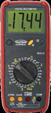 Testboy 313 Digital multimeter with automatic measuring range protection The Testboy 313 is particularly safe when using.