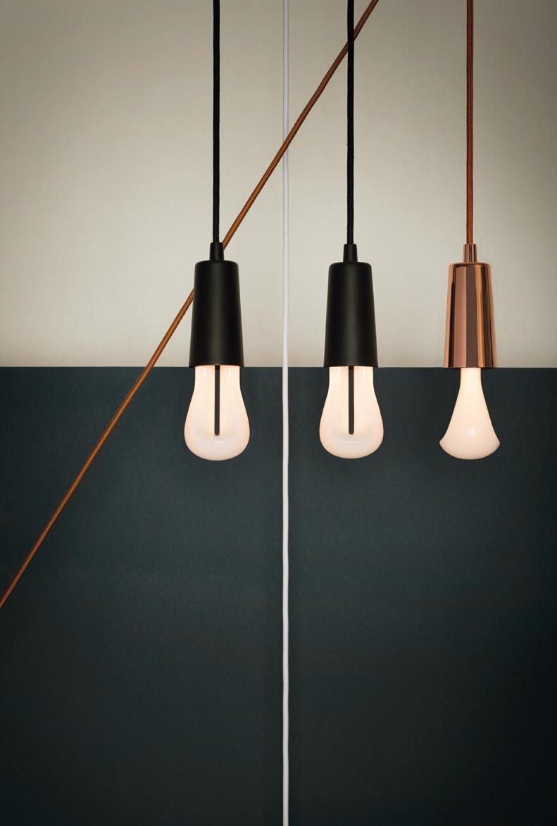 PENDANTS PLUMEN DROP CAP PENDANT The Drop Cap Pendant is a tailor-made accessory for Plumen bulbs the metal cover sits over the lamp holder and the bulb ballast