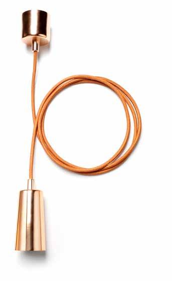 Black Copper Chrome Brushed Brass 2m 60mm 105mm 55mm PLUMEN 002 LED LIGHT BULB 245 Lumen 10,000 Hours lifetime 4W 2200K CRI > 80 Available in E27, B22 or E26