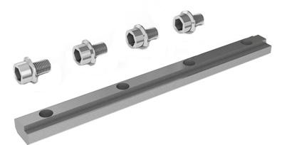 Normally the maximum length of an Alimimnium rail is 6ms, the strip will be used for rail