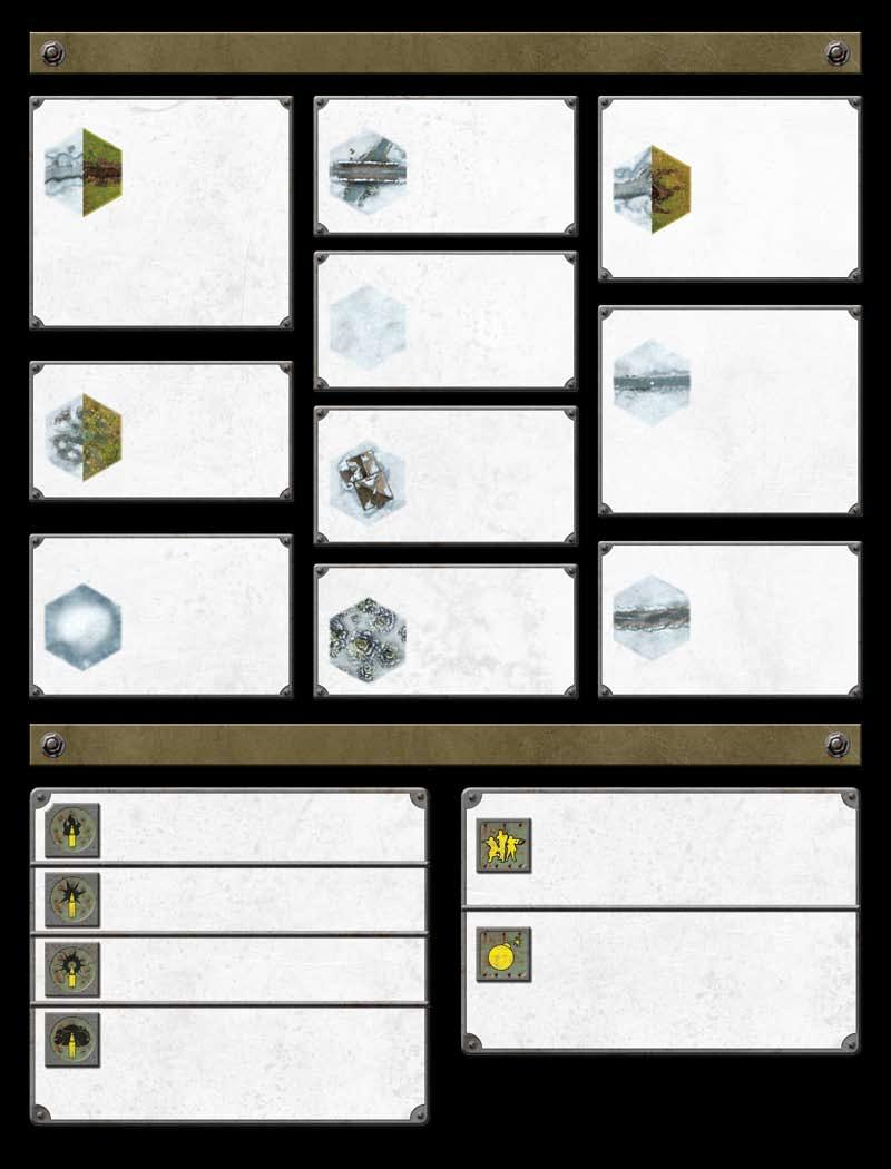 Movement Cost: 3 (Infantry) Vehicles may not enter Cover: 1 Clear Cover: 0 Building On a die result of 5 or 6, a truck that enters a winter bridge hex slides on ice and must end its movement.