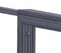 Place Door Frame at the proper location with door swing on the desired side of frame. 3. Connect Door Frame to adjacent frame with connecting bolts.