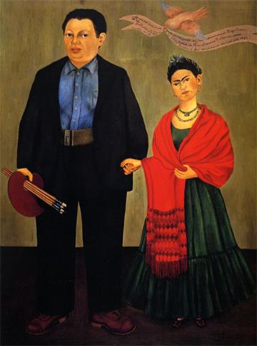 The marriage of Diego Rivera and Frida Kahlo is one of the most famous alliances between artists.