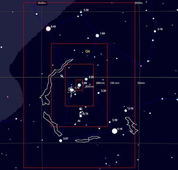 Figure shows the familiar constellation Orion and illustrates how the