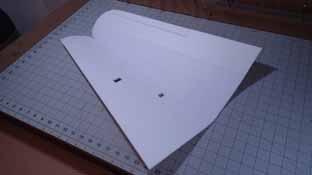 create a beveled edge on the aileron as shown above.