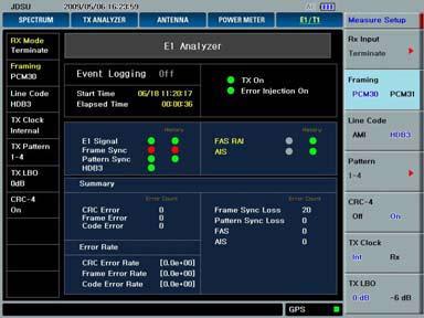 9 E1/T1 Analyzer The Base Station Analyzer provides a testing solution for E1/T1