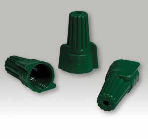 TwistGrip connectors Two models provide versatile wire combinations from 22 AWG - 8 AWG Square-wire spring threads provide a positive Grip to ensure quick and tight secure connections Specially