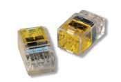 PushGrip 2-Port 3-Port Color-coded for easy identification Accept solid and stranded conductors from 22 AWG - 12 AWG Compact size design