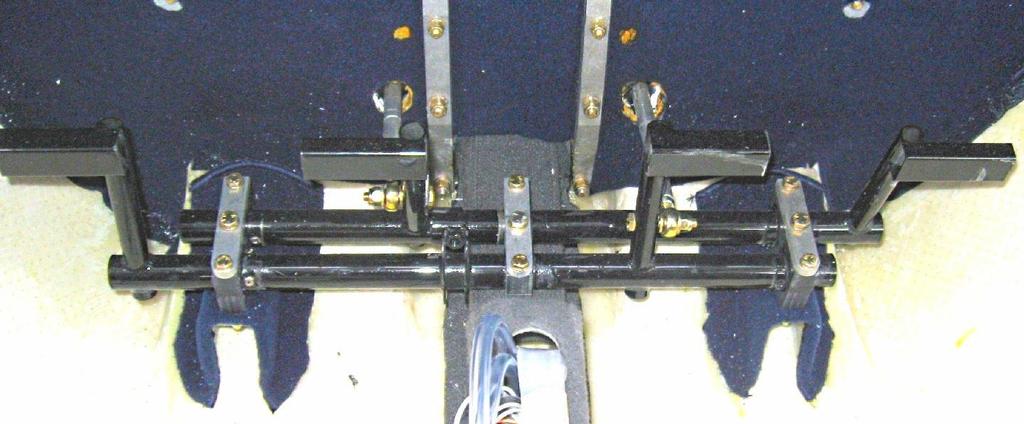 Materials required: Card # 3T Rudder Card # 19T Noseleg for the steering yoke Fit the pedals The rudder pedal assembly will be fitted to 3 sets of bearing blocks, 2 on the moulded floor mounts and 1