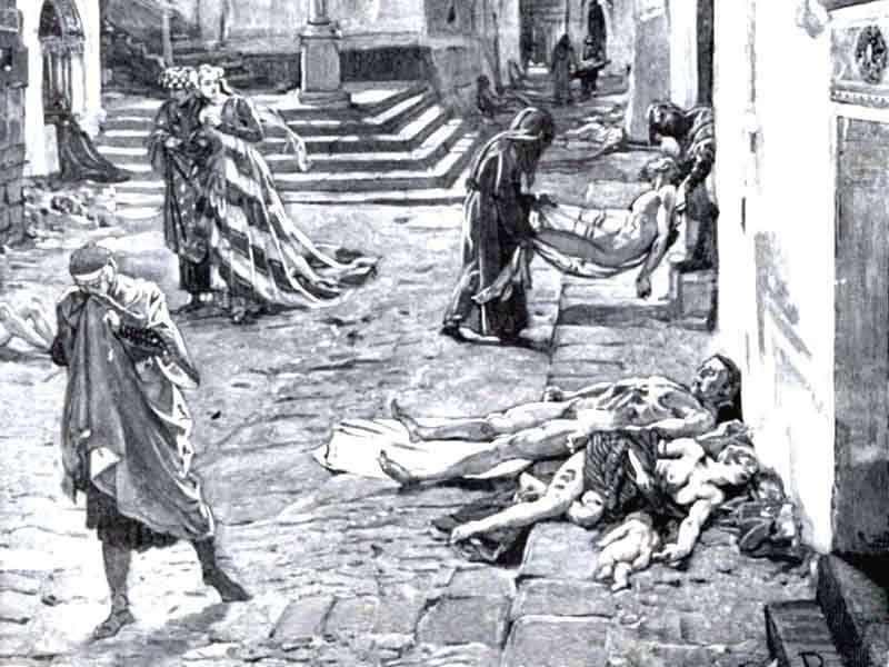 The plague killed 25 million people in 5 years ( 1 / 3 of Europe s population) The