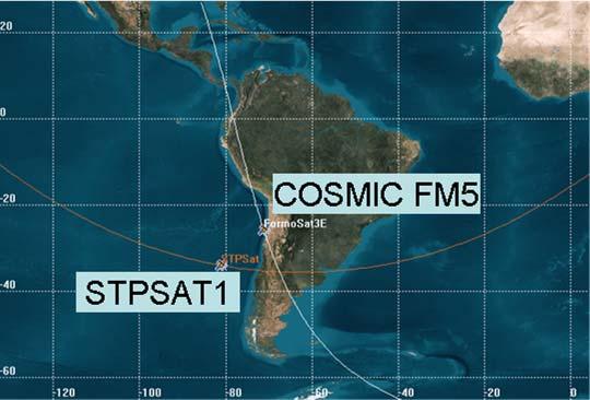 CERTO-CITRIS Measurements of Satellite-to-Satellite TEC 19 May 2007 Low Earth Orbit Occultation COSMIC FM5 CERTO at 830 km