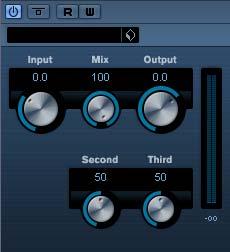 Use high values if you want an overdriven sound just on the verge of distortion. Setting Mix to 0 means that no processed signal is added to the original signal.