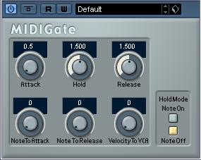 MIDI Gate Gating, in its fundamental form, silences audio signals below a certain set threshold level.