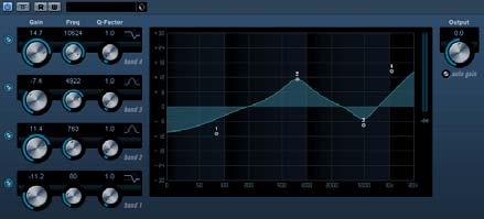 StudioEQ This is a high-quality 4-band parametric stereo equalizer with two fully parametric midrange bands.