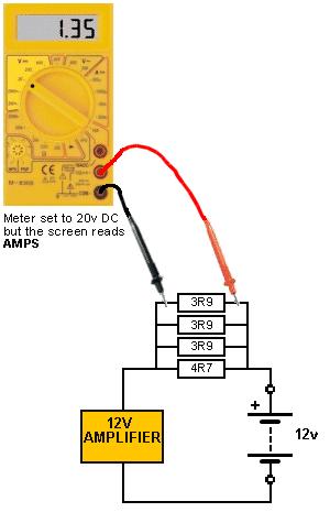 Suppose your multimeter only has a current reading to 500mA and you need 1amp. You can make your own 0-1amp scale by connecting 4 resistors in parallel.