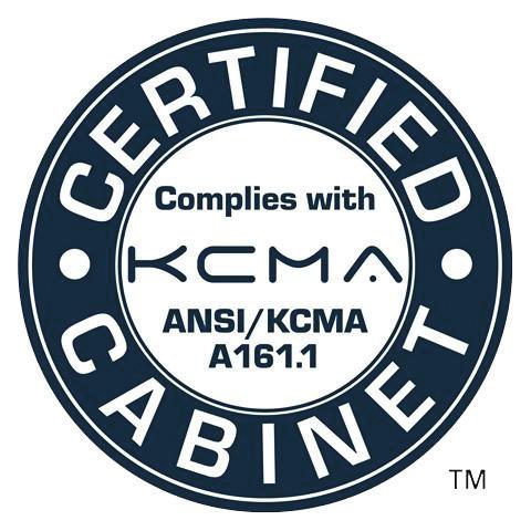 KCMA (Kitchen Cabinet Manufacturers Association) CERTIFICATION All of Choice Cabinet door styles are certified by the KCMA and comply with the requirements of NSI/KCMA A16