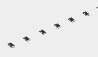 Three-Terminal EMI Chip Filters (E6C Series) Three terminal construction enables noise suppression at high frequencies Ceramic single-plate construction provides high reliability Plated electrodes