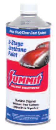 Summit Racing 2-Stage Base Coat Components Surface Cleaner Your project needs to be as clean as possible to ensure optimum adhesion and a smooth finish.