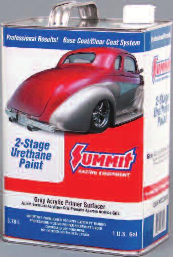 Summit Racing 2-Stage Base Coat Components Spot/Panel and Overall Clear Coats Summit Racing 2-Stage Clear Coats are high-solid urethanes that provide excellent gloss, leveling, blending, and buffing