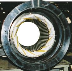 Random-Wound Stators: The standard stator cores are constructed of the highest quality nonoriented electrical grade lamination steel.