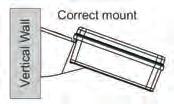 c. There are three different mounting options possible using included mounting plate and bracket: vertical mount, pole mount (using zip ties, not included) and gutter mount.