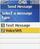 Select From Contacts and press to choose each contact. Press the Left Soft Key when finished, then again for Next. 4. Record a voice message (up to two minutes).
