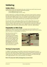 Throughout the we refer to the notes which provide lots of useful information about soldering and desoldering as well as the