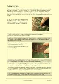 The following are some example pages from the notes: Page 37 of the soldering and PCB Page 7 of the soldering and PCB repair notes: