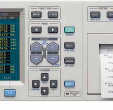 5Hz to 1MHz broad-band POWER HiTESTER measures up to 6 systems simultaneously.
