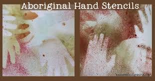 Think about what Aboriginal textures you are going to use on your hand printings. 3.