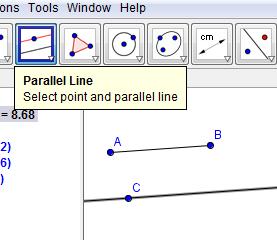 To make a Perpendicular line, used for finding