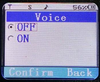 1)Language Setting. OFF: Radio Voice default OFF.