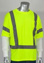 COLOR 313-CNTSELY-*-PRI18W Type R Class 2 Hi-Vis Lime Yellow S - 5X A2 18" White *Put the desired size of the shirt in place of the asterisk (*) in the part number Patent pending design
