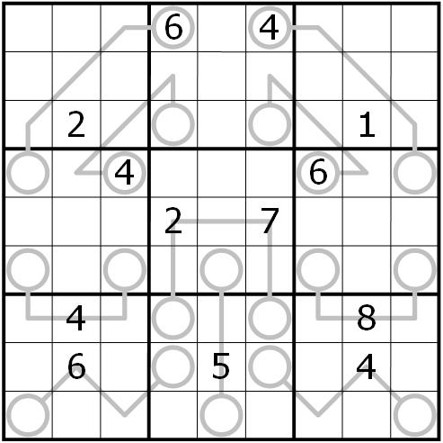 16. Between Sudoku (Richard Stolk) Digits on each line must