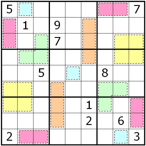 24. Clone Sudoku (Richard Stolk) The grid contains five different shapes. Each shape is cloned one or more times.